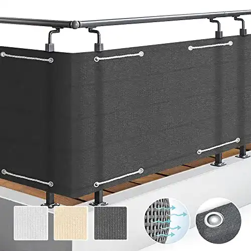 Balkon Sichtschutz Sol Royal SolVision HB2 HDPE 90×300 cm