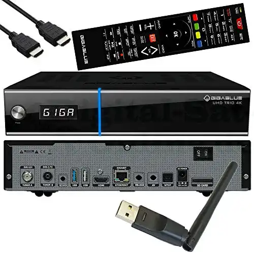 GigaBlue UHD Trio 4K Linux-Receiver mit DVB-S2X und DVB-C/T2 Tuner