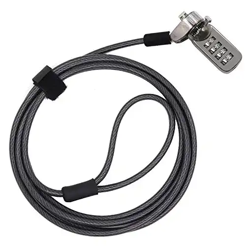 Laptopschloss Caleqi Notebook Lock mit Kabel und Passwortschutz
