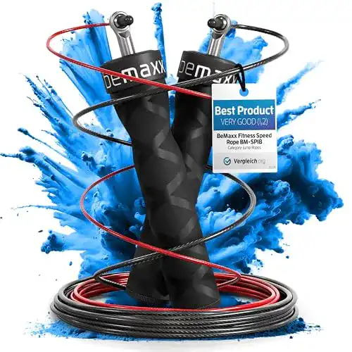BeMaxx Profi-Springseil mit Trainings-E-Book für effektives Training