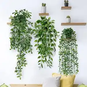 Kunstpflanzen Betylifoy 3er Set Künstliche Hängepflanzen Eukalyptus