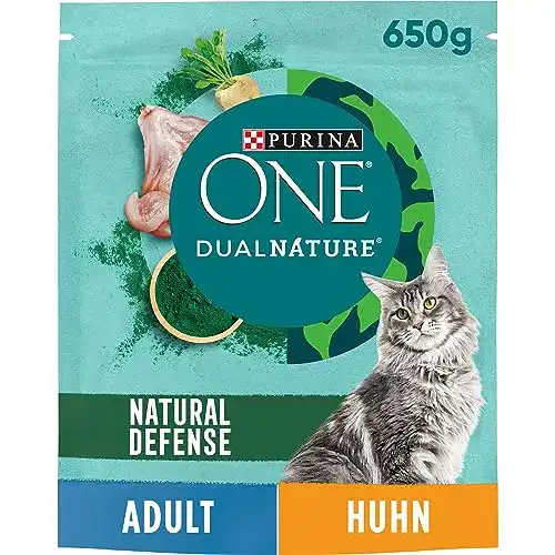 Purina One Dual Nature Trockenfutter für Katzen mit Huhn und Spirulina