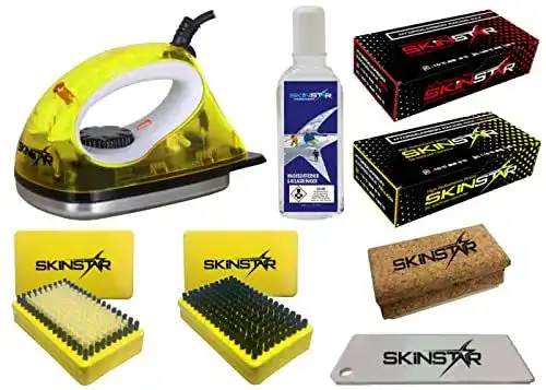 Skiwachs-Set SkinStar Starter Kit mit Wachsbügeleisen