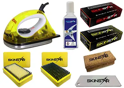 Skiwachs-Set SkinStar Starter Kit mit Wachsbügeleisen