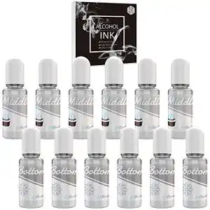 Alkoholtinte Set Weiß für Harz- und Yupo-Projekte, 120ml
