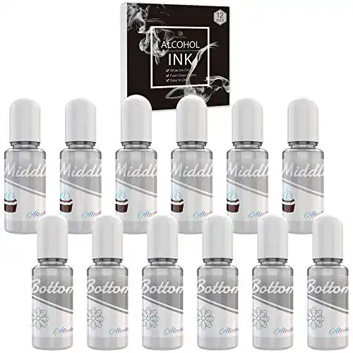 Alkoholtinte Set Weiß für Harz- und Yupo-Projekte, 120ml