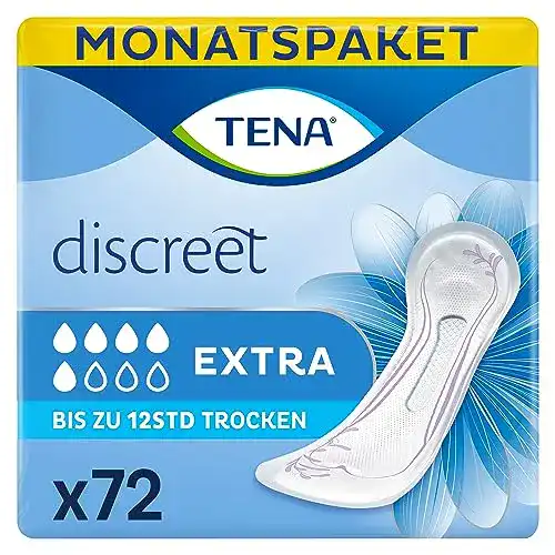 Damenbinden Tena Discreet Extra – 72 Stück im Monatspaket