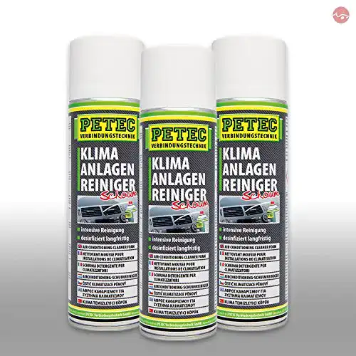 Klimaanlagenreiniger Petec Bundle 3x Schaum für Fahrzeuge