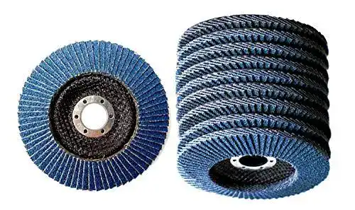 Fächerscheiben Set 125 mm Mastiff mit 10 Keramik Zirkon Schleifscheiben