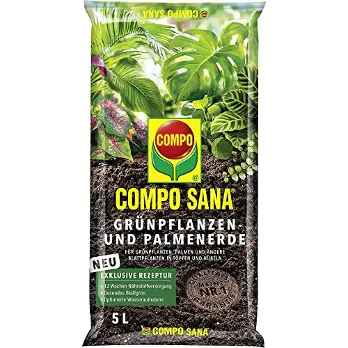 Zimmerpflanzenerde Compo Sana für Grünpflanzen und Palmen