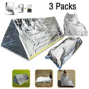 Notfallzelt Wady 3-in-1: Decke, Zelt und Schlafsack für Outdoor-Einsätze