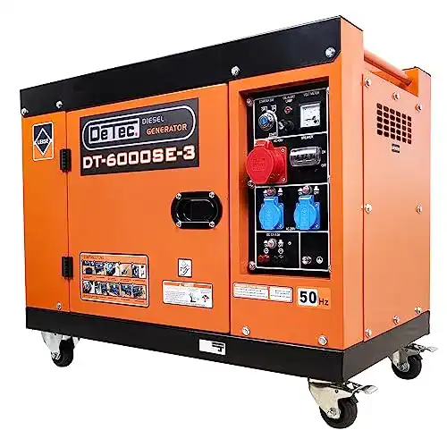 Dieselgenerator DeTec 3 Phasen 5500 Watt für Notstromversorgung