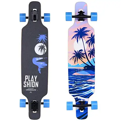 Longboard Playshion 39 Zoll mit ABEC-9 Kugellagern