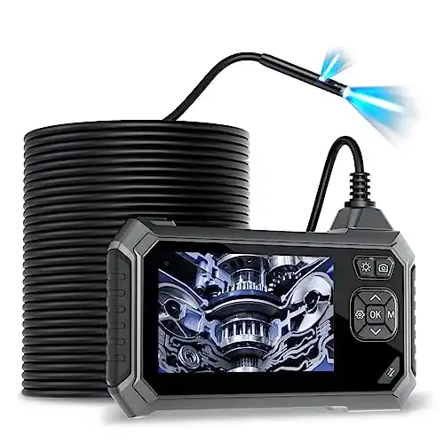 Maylatte Dual Lens Endoskopkamera 10m mit 1080P HD und 4,3 Zoll IPS Bildschirm