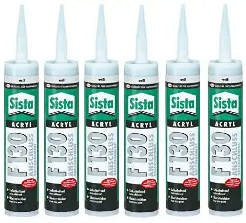 Acryl-Dichtstoff Sista 6er Pack von Henkel, F130, 300ml