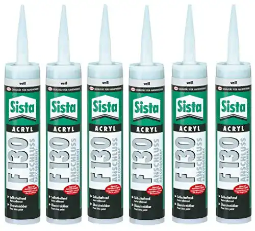 Acryl-Dichtstoff Sista 6er Pack von Henkel, F130, 300ml