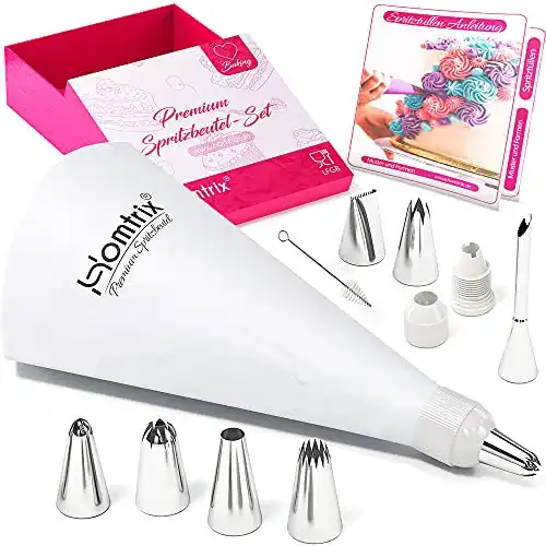 Homtrix Spritzbeutel Set – Wiederverwendbarer Spritzsack mit Tüllen