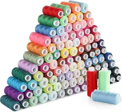 Nähgarn Ilauke Set mit 100 Farben aus Polyester für Nähprojekte