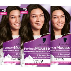 Haarfarbe Dunkelbraun Schwarzkopf Perfect Mousse Permanente
