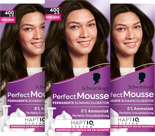 Haarfarbe Dunkelbraun Schwarzkopf Perfect Mousse Permanente