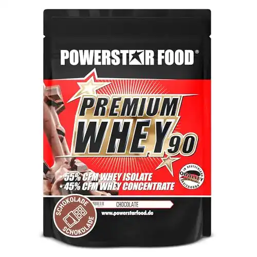 Proteinpulver Powerstar Food Premium Whey 90 mit 90% Protein