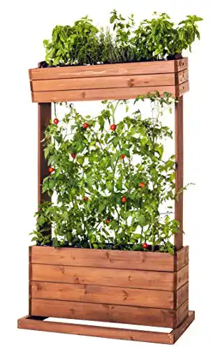 Hochbeet Matrasa mit Rankseilen Cube 2 für Gemüse und Kräuter