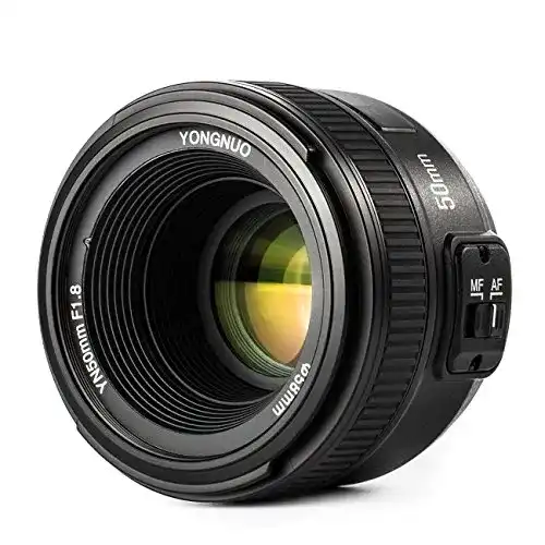 Yongnuo YN EF 50mm f/1.8 Autofokusobjektiv für Nikon-Kameras