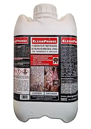 Stein-Imprägnierung CleanPrince 5 Liter Farbvertiefer für Naturstein