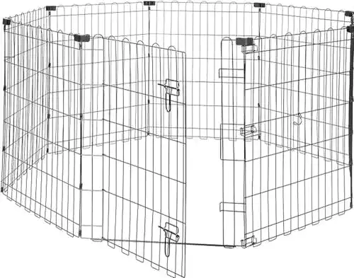Welpenlaufgehege von Amazon Basics für Hunde und kleine Tiere