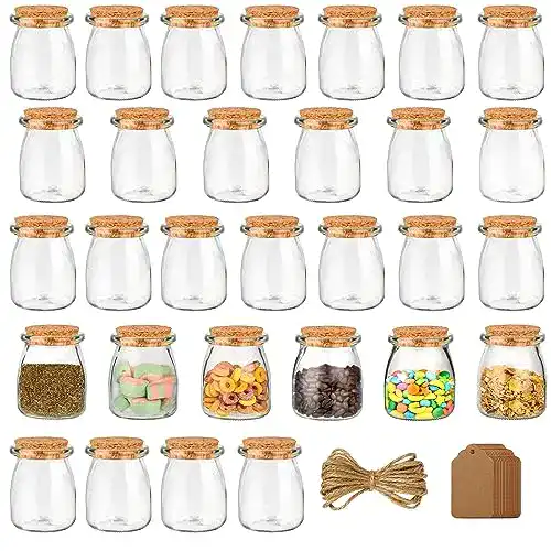 Gewürzgläser Belle Vous 30er Pack mit Korkdeckel und Etiketten