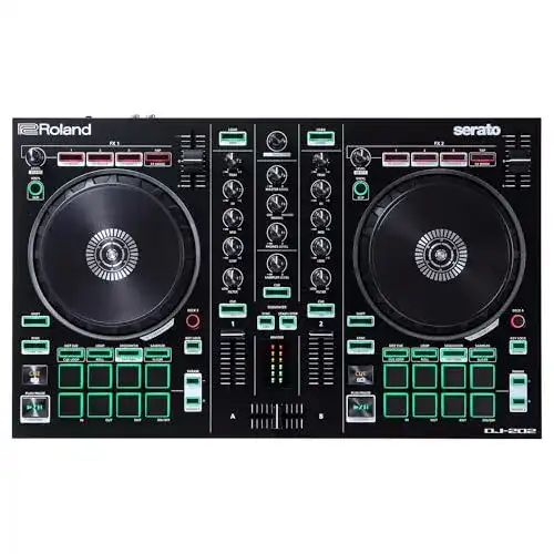 Roland DJ-202 DJ Controller – 2-Kanal Mischpult für Serato