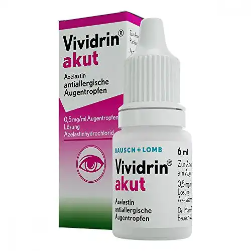 Allergie-Augentropfen Vividrin Akut Azela für schnelle Linderung