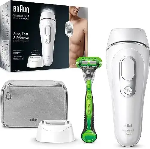 Braun IPL Silk Expert Pro 5 Haarentfernungsgerät für dauerhafte Haarentfernung