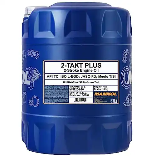 Mannol 2-Takt-Öl 20L für Motorräder und Kleingeräte