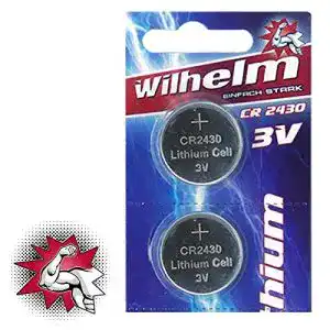 CR2430 Lithium Knopfzelle 3V 270mAh – 2 Stück