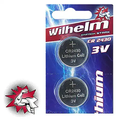 CR2430 Lithium Knopfzelle 3V 270mAh – 2 Stück