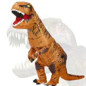 Aufblasbares Dinosaurier Kostüm für Erwachsene von Rhythmarts