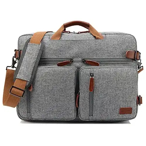 CoolBELL Aktentasche umwandelbar als Rucksack und Messenger Bag