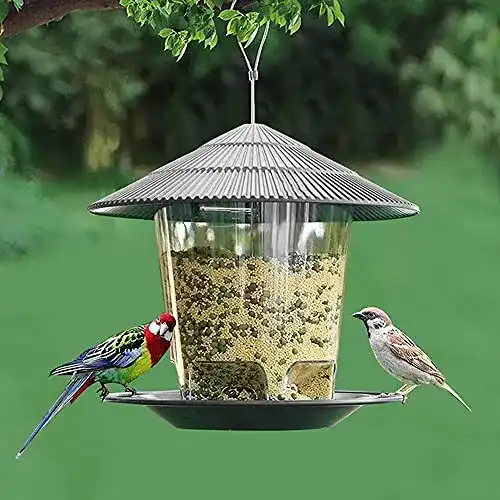 Vogelfutterspender Harupink Transparente Futterstation für Vögel