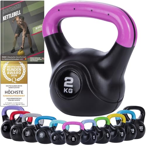 Kettlebell Body & Mind Kugelhantel 2-20 kg für Workout