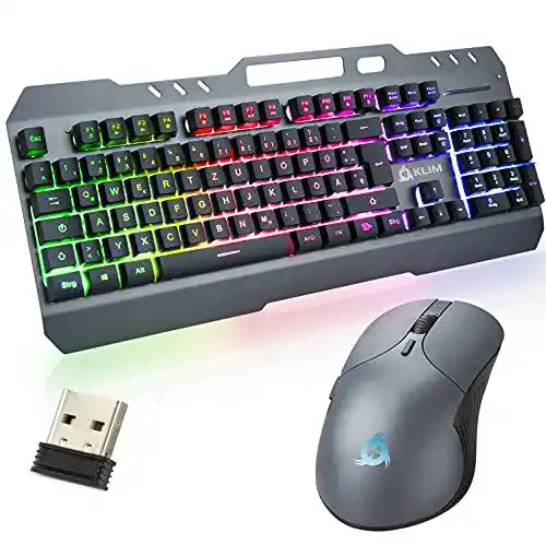 Klim Unity Wireless Tastatur und Maus Set mit DE Layout
