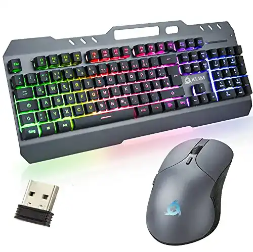 Klim Unity Wireless Tastatur und Maus Set mit DE Layout