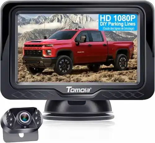 Rückfahrkamera Tomoia HD 1080P mit Dash Monitor Bildschirm