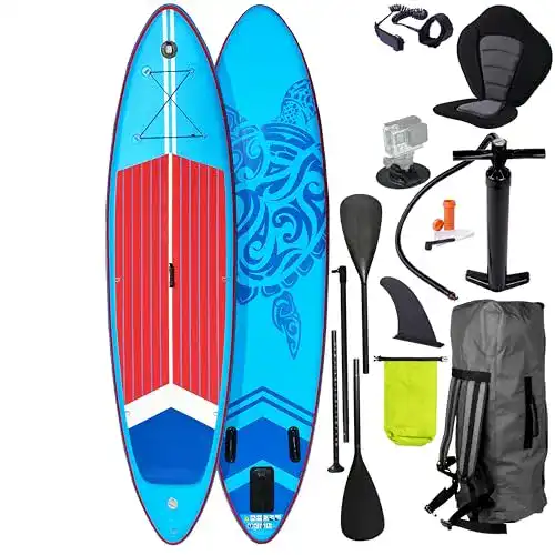 Brast SUP Board Turtle – Aufblasbares Stand Up Paddle Set mit Zubehör