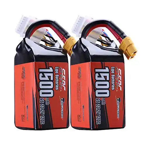 6S LiPo Sunpadow 2er Pack 22.2V 1500mAh Akku für RC Modelle