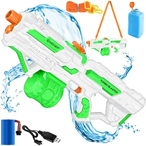 Wassergewehr Kesser Wasserpistole elektrisch mit Akku und 1000 ml Tank