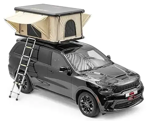Hartschalen-Dachzelt Dragon Winch für Autos mit Matratze und Zubehör