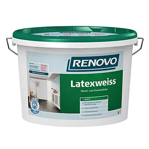 Latexfarbe Renovo in 5 Litern für Wände und Decken