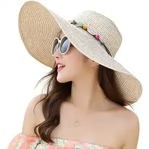 JOYEBUY Damen Schlapphut mit großer Krempe für optimalen Sonnenschutz