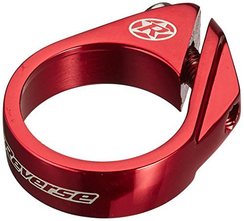 Sattelklemme Reverse mit Schraube, Durchmesser 34,9 mm in Rot